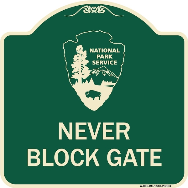 Signmission National Park Service Permit Parking Heavy-Gauge Aluminum Sign, 18" x 18", G-1818-23863 A-DES-G-1818-23863 - main
